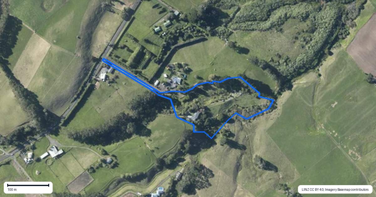 Property context map for 263 Taurangaruru Road, Karioitahi, Waiuku