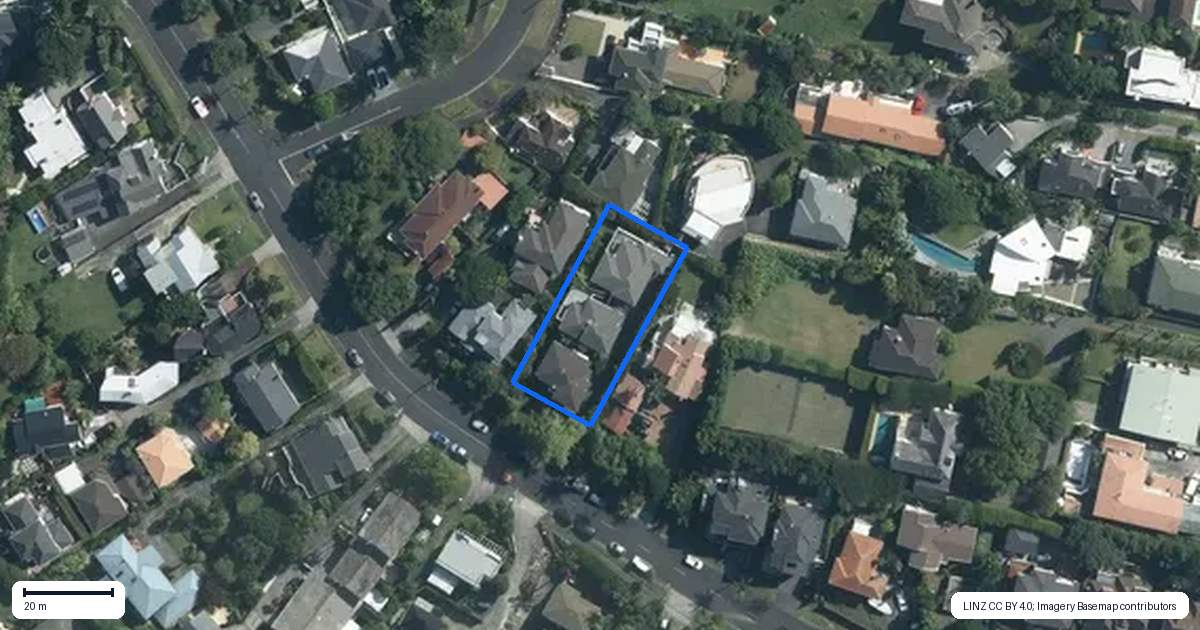Property context map for 1/36 Nihill Crescent, Mission Bay, Auckland