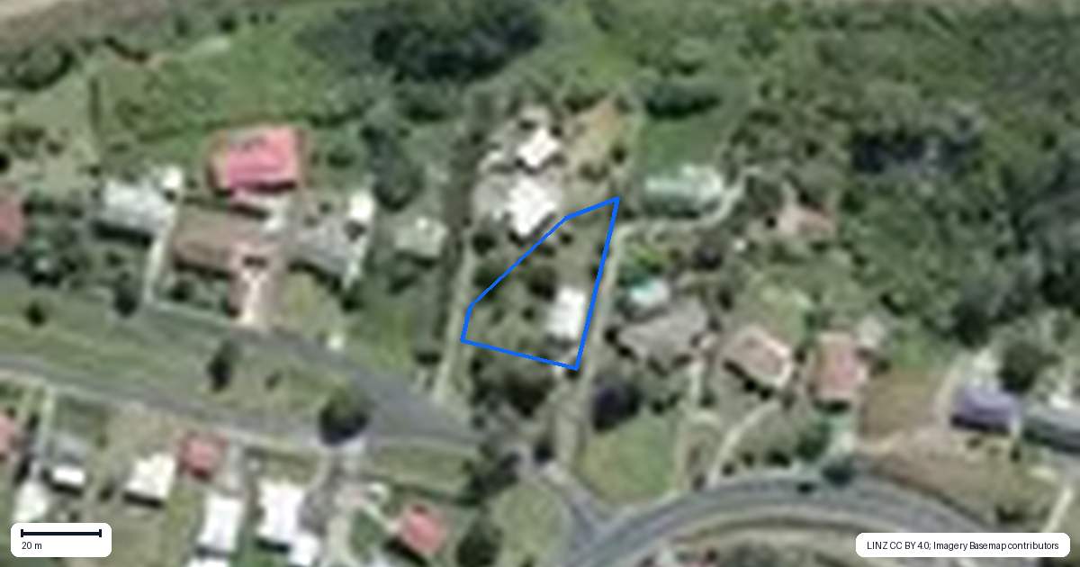 Property context map for 15 North Road, Kawakawa