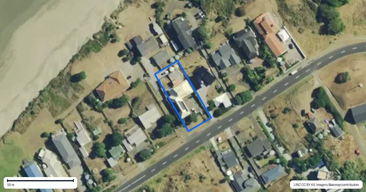 Property context map for 78 Foreshore Road, Ahipara, Kaitaia
