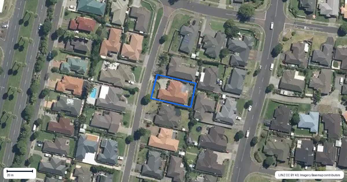 Property context map for 6 Clavoy Place, East Tamaki, Auckland