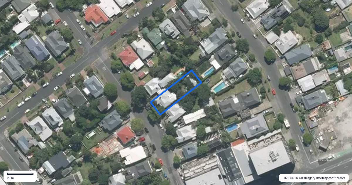 Property context map for 7 Northland Street, Grey Lynn, Auckland