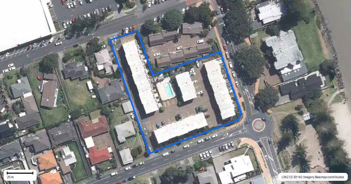Property context map for 15/3 Riverside Road, Orewa