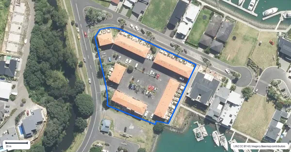 Property context map for 6/595 Laurie Southwick Parade, Gulf Harbour, Whangaparaoa