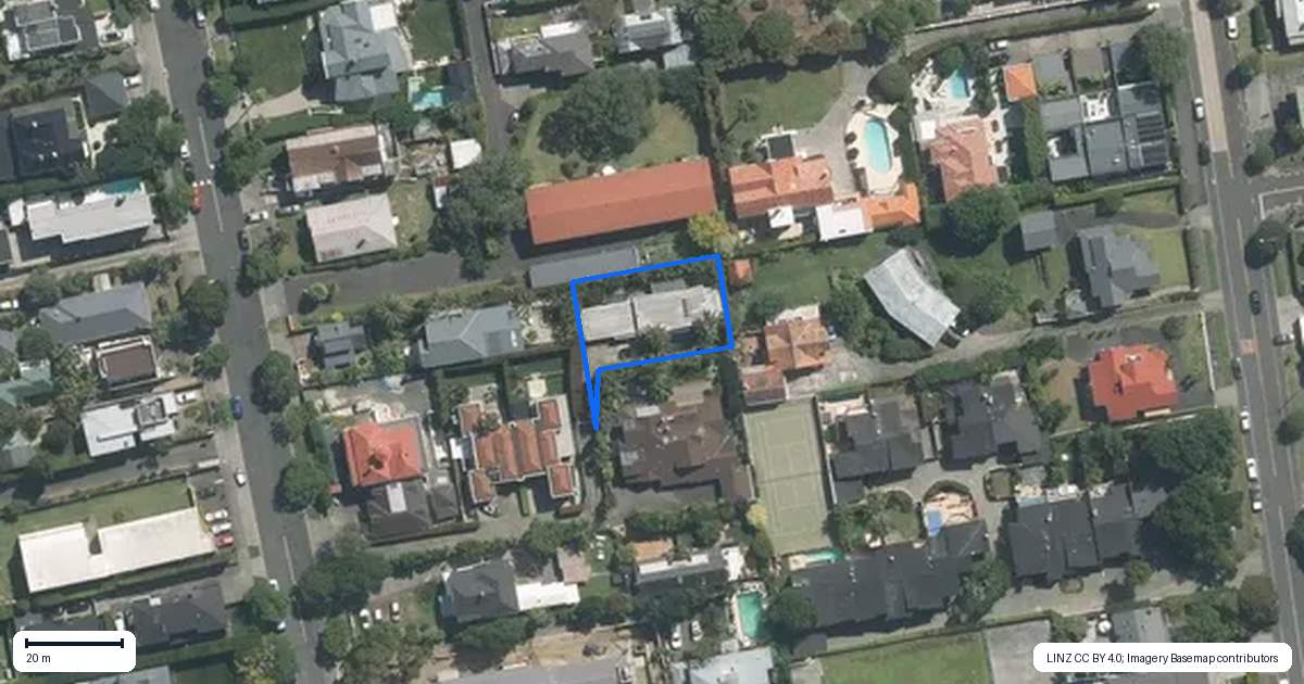 Property context map for 3/21 Hamilton Road, Herne Bay, Auckland