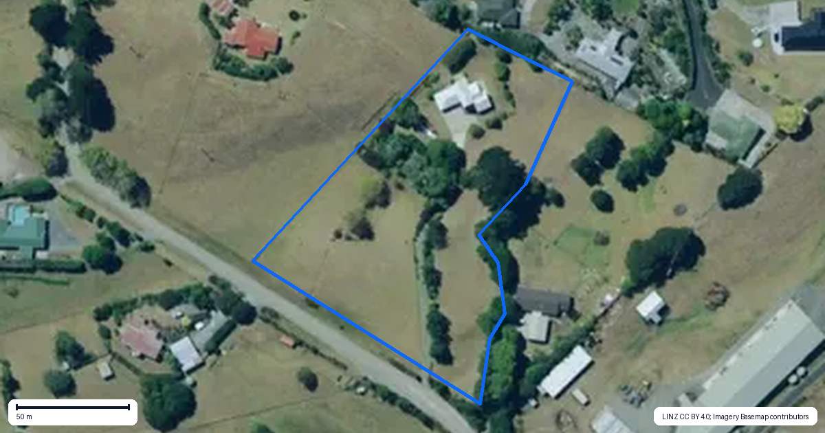 Property context map for 78 Old Golf Course Road, Dargaville