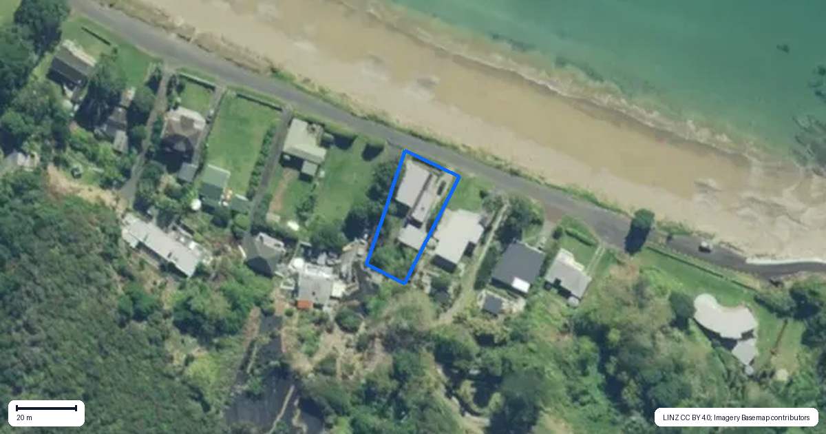 Property context map for 135 Long Beach Road, Russell