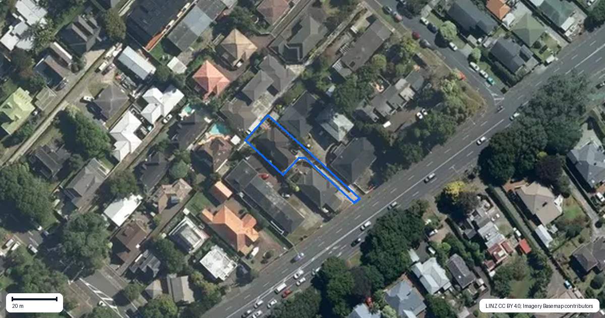 Property context map for 183A Green Lane West, Greenlane, Auckland