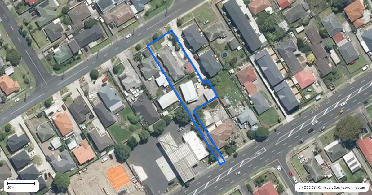 Property context map for 19 Motatau Road, Papatoetoe, Auckland