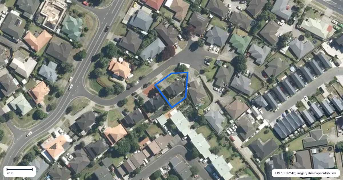 Property context map for 9 Saybrook Place, Mangere, Auckland