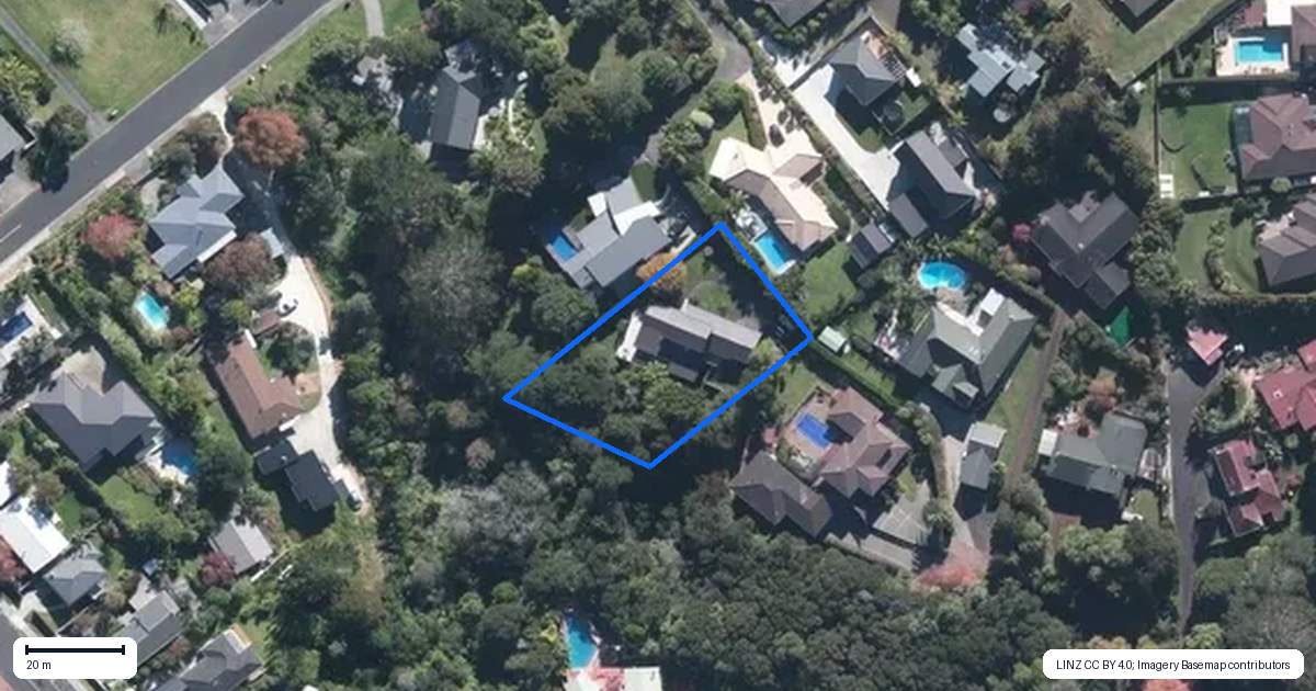Property context map for 9C Pounamu Avenue, Greenhithe, Auckland