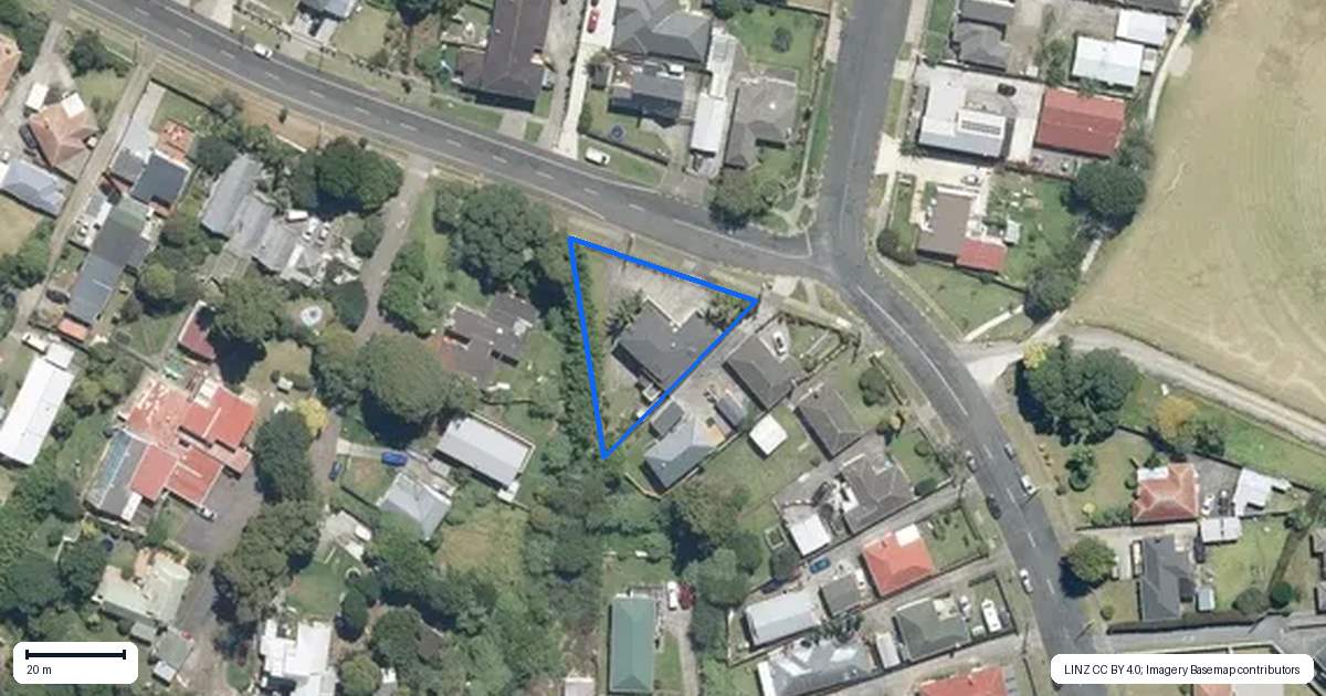 Property context map for 66 Hain Avenue, Mangere East, Auckland