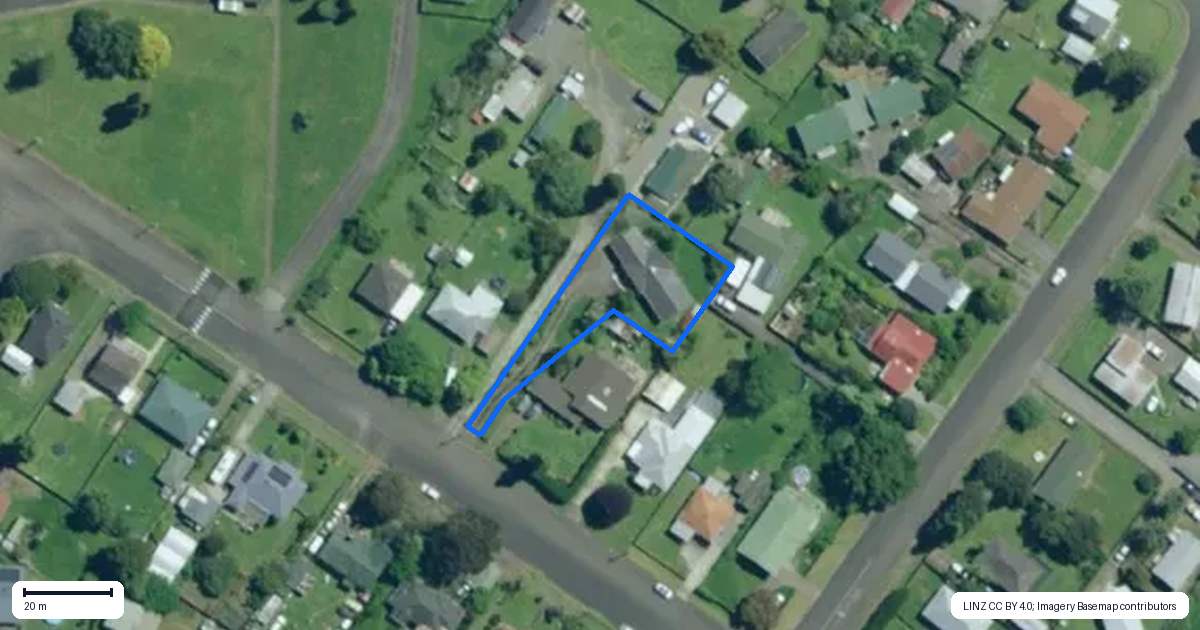 Property context map for 14A Bisset Road, Kaikohe
