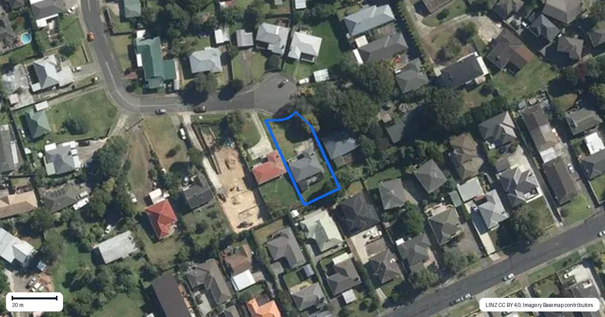 Property context map for 8 Gunson Road, Mount Wellington, Auckland