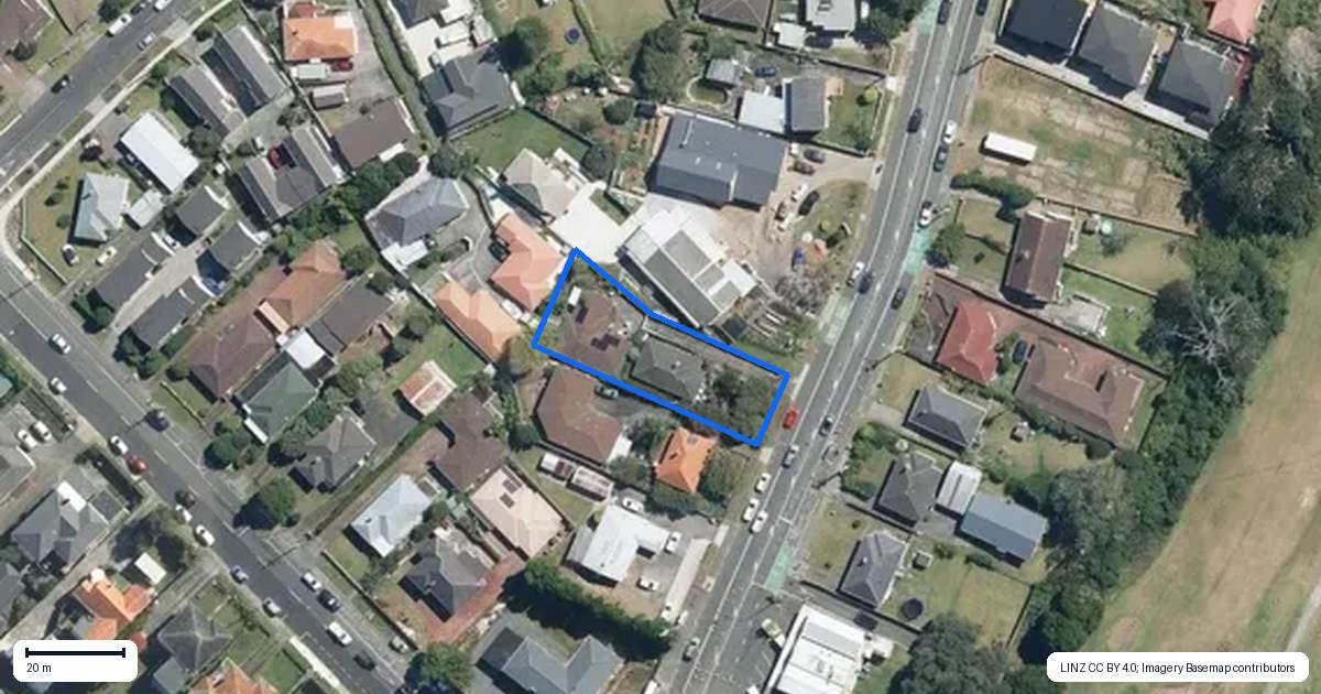 Property context map for 1209 Dominion Road, Mount Roskill, Auckland