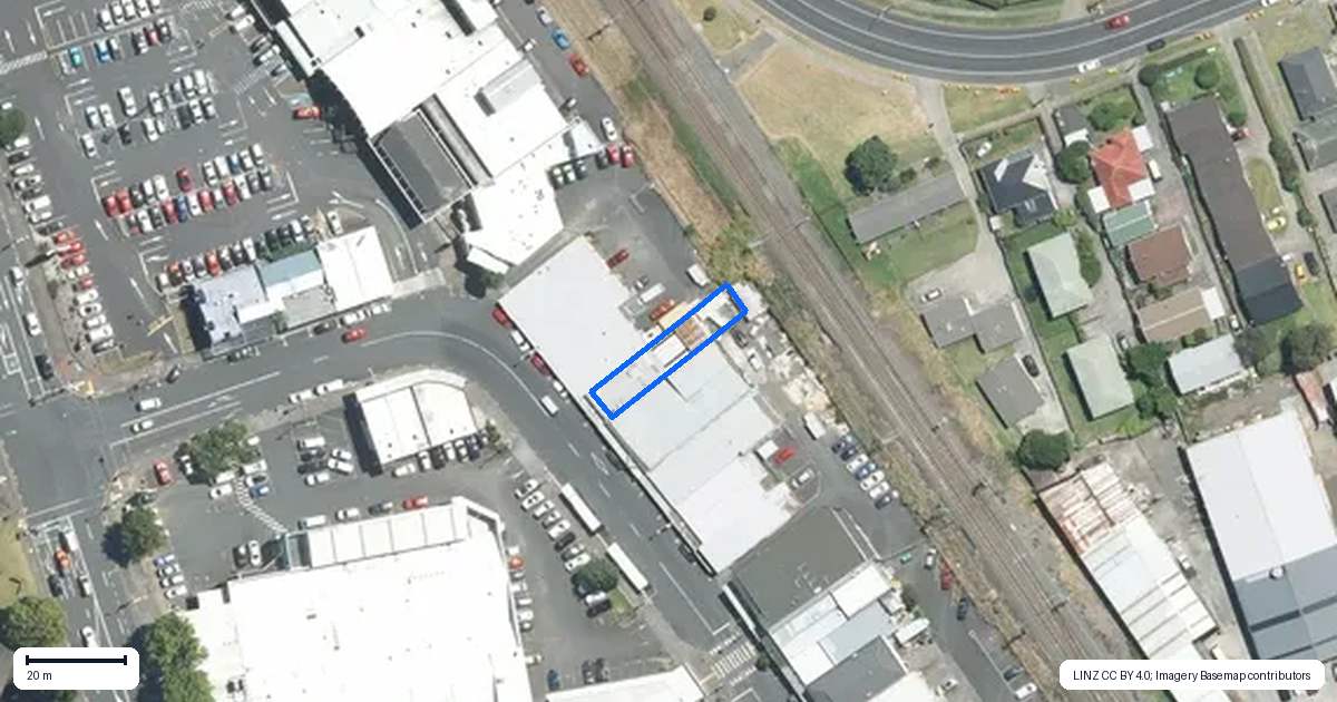 Property context map for 21 O'Shannessey Street, Papakura