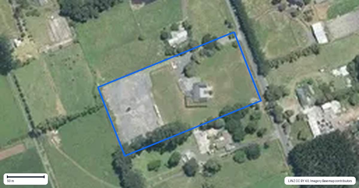 Property context map for 399 Mill Road, Takanini, Auckland