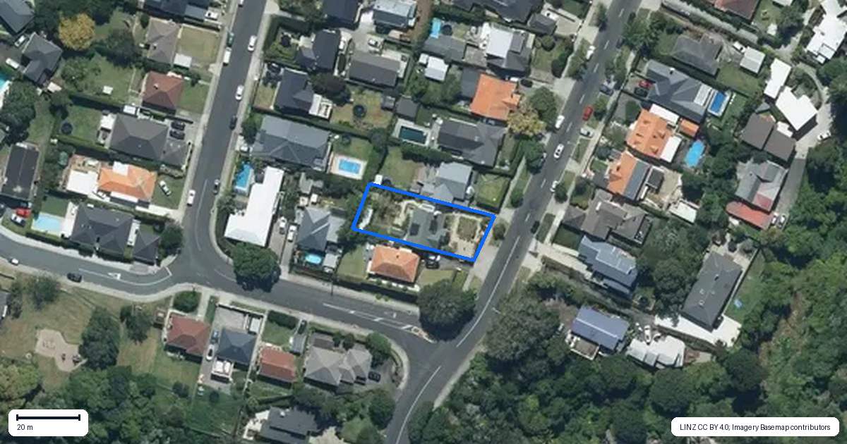 Property context map for 102 Meadowbank Road, Meadowbank, Auckland