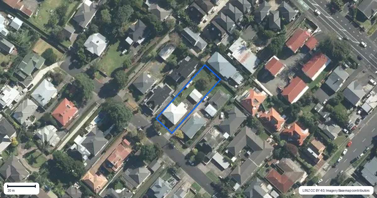 Property context map for 43 Tawera Road, Greenlane, Auckland