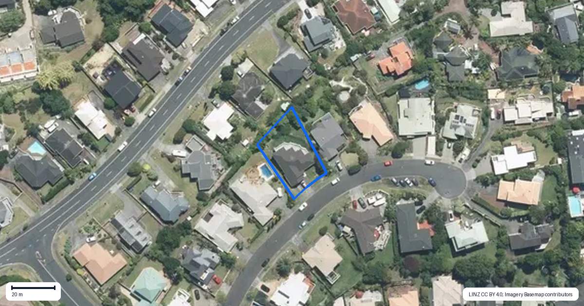 Property context map for 10 Wentwood Place, Torbay, Auckland