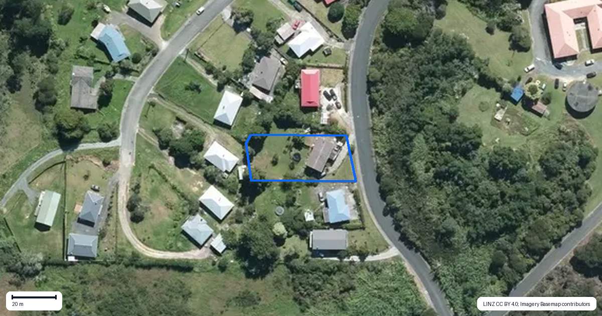Property context map for 24 Greenacres Drive, Kawakawa