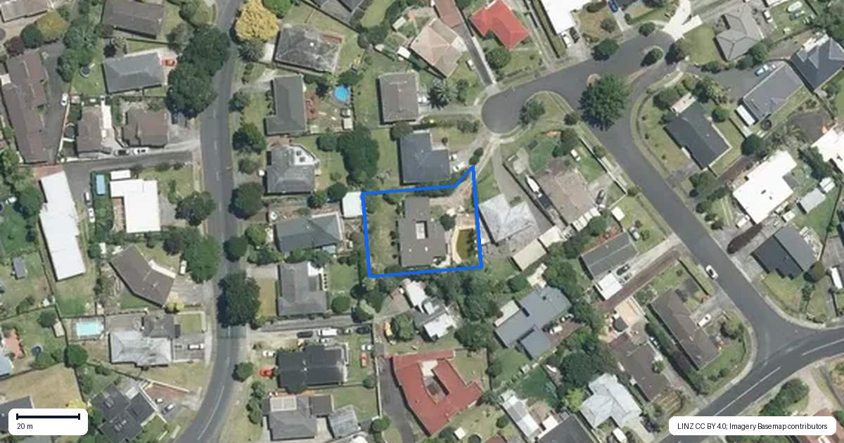 Property context map for 12 Joyce Street, Pahurehure, Papakura