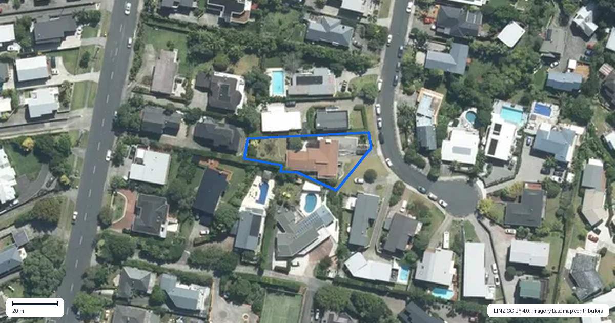 Property context map for 57 Parr Terrace, Castor Bay, Auckland