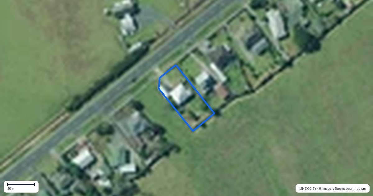 Property context map for 86A Freyberg Road, Ruawai
