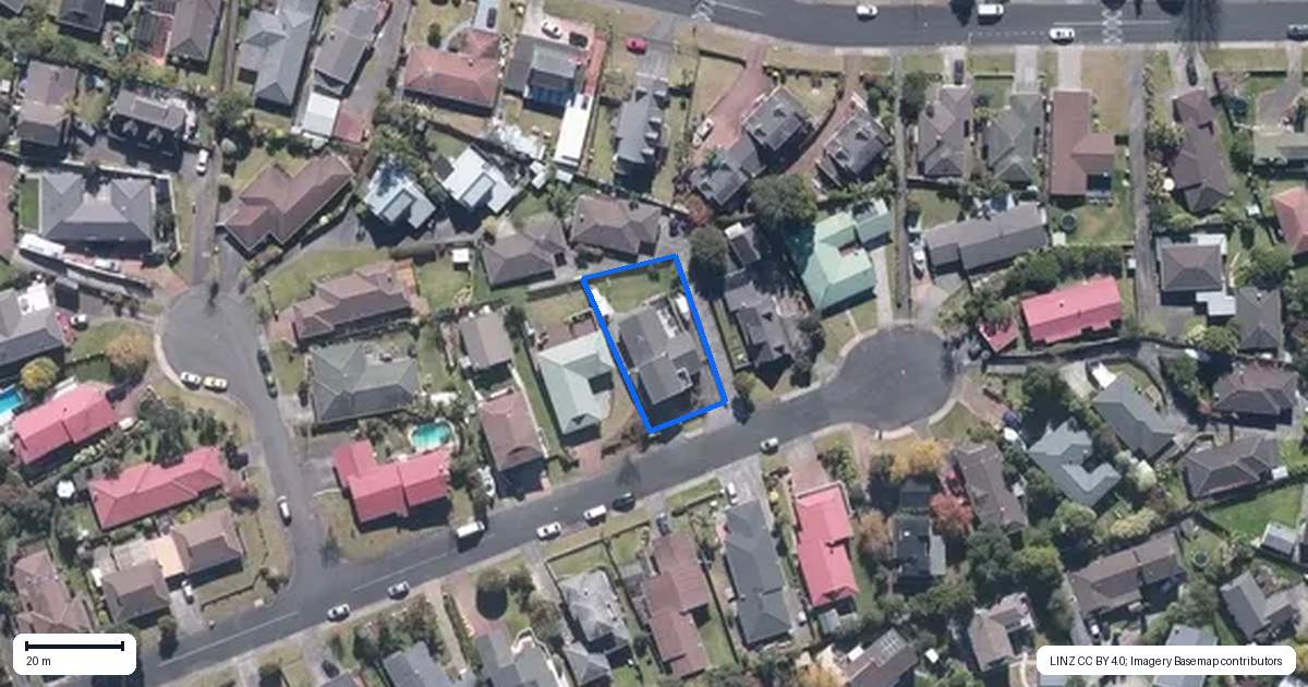 Property context map for 24 Petrel Place, Massey, Auckland