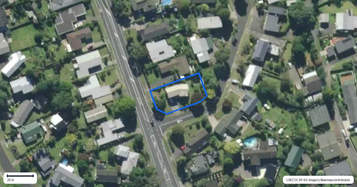 Property context map for 1 Rugby Place, Te Kamo, Whangarei