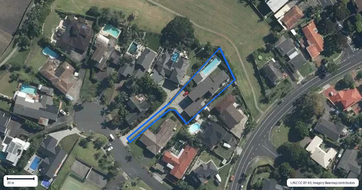 Property context map for 7 Oleander Point, Farm Cove, Auckland