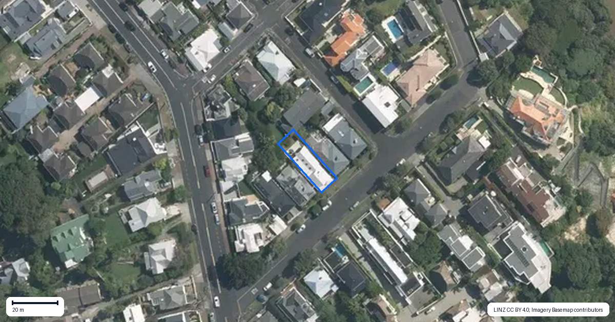 Property context map for 6 Elam Street, Parnell, Auckland