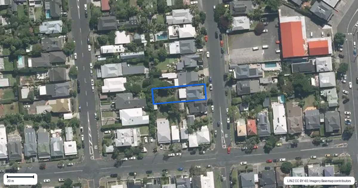 Property context map for 60 Scanlan Street, Grey Lynn, Auckland