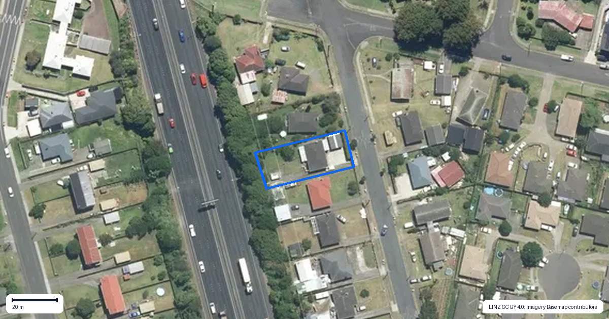 Property context map for 5 Waimate Street, Otara, Auckland