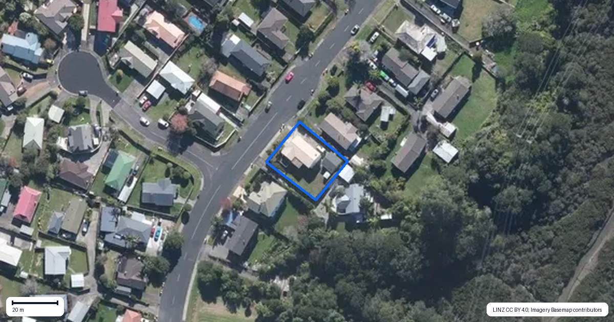 Property context map for 70 Harmel Road, Glendene, Auckland