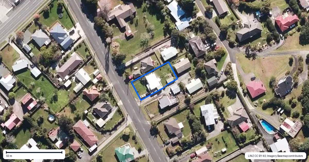 Property context map for 8 Okahu Road, Kaitaia