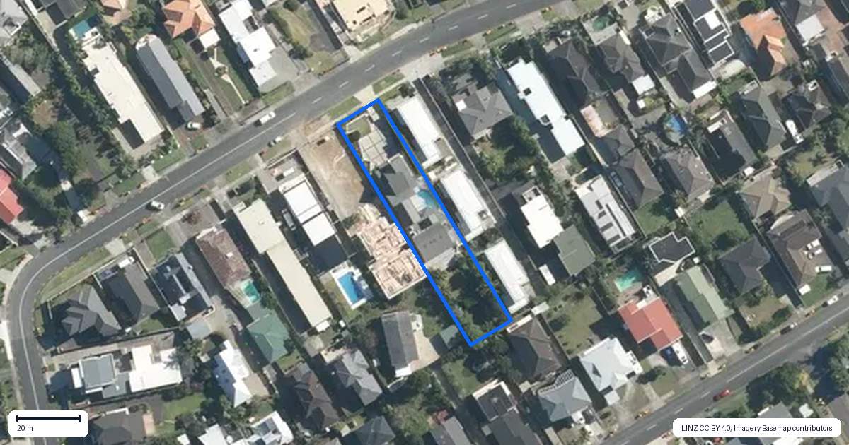 Property context map for 40 Takutai Avenue, Bucklands Beach, Auckland