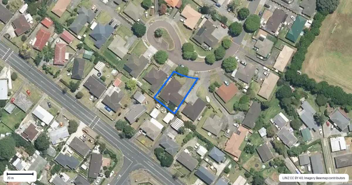 Property context map for 42 Montilla Place, Manurewa, Auckland