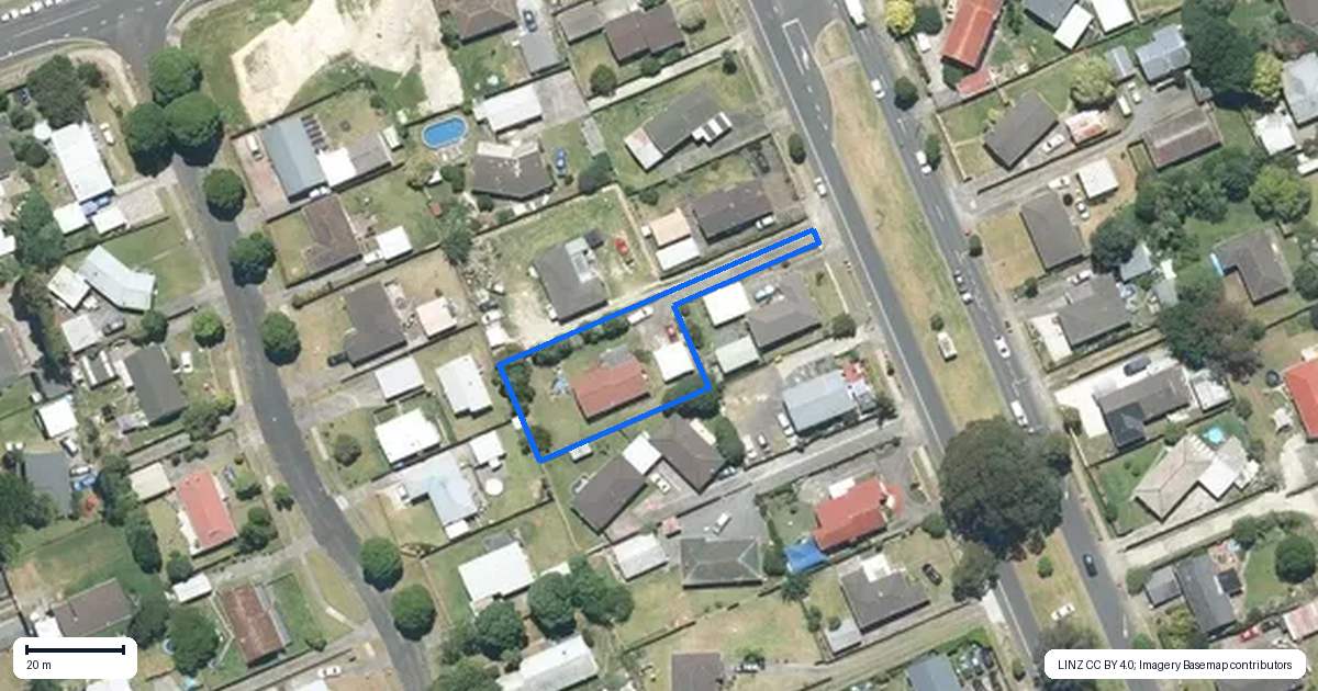 Property context map for 313 Roscommon Road, Clendon Park, Auckland