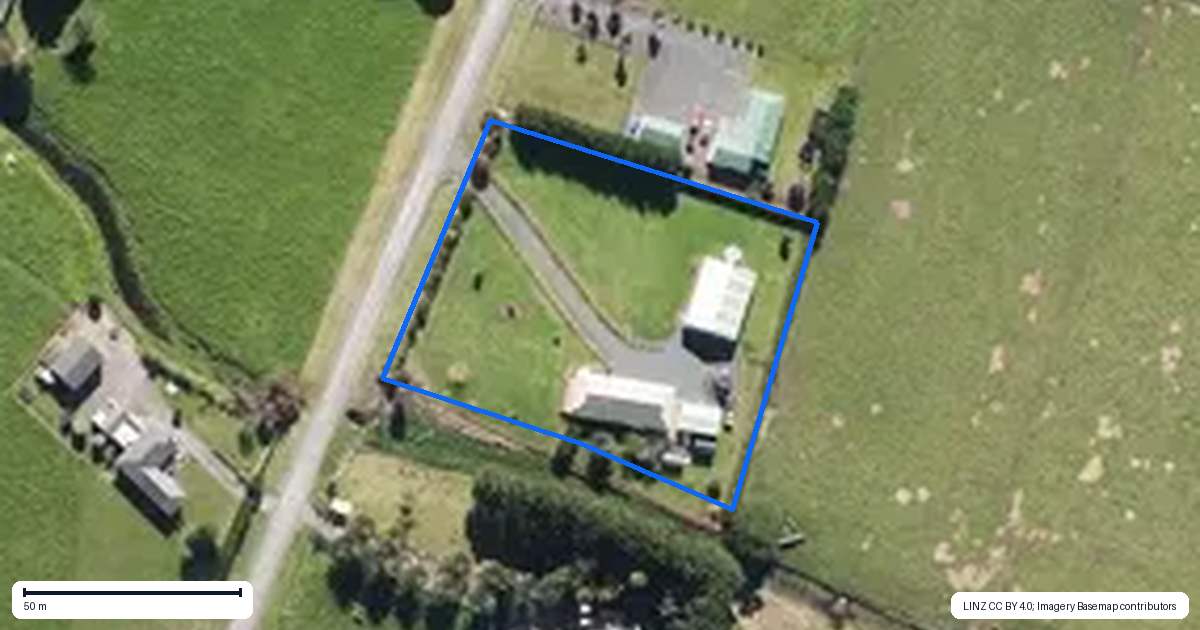 Property context map for 23 Bell Road, Kaitaia