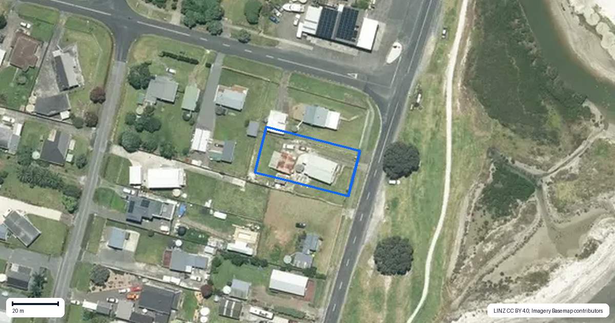Property context map for 923 East Coast Road, Kaiaua