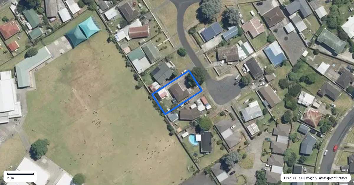 Property context map for 5 Lawford Place, Mangere, Auckland