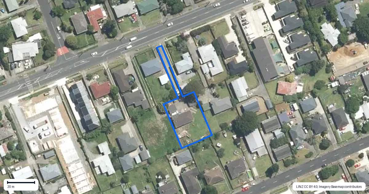 Property context map for 92 Mahia Road, Manurewa, Auckland