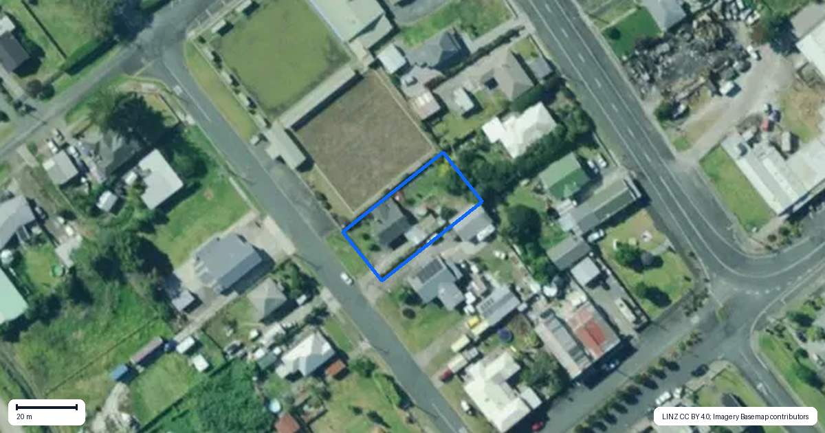 Property context map for 6 Well Street, Ruawai