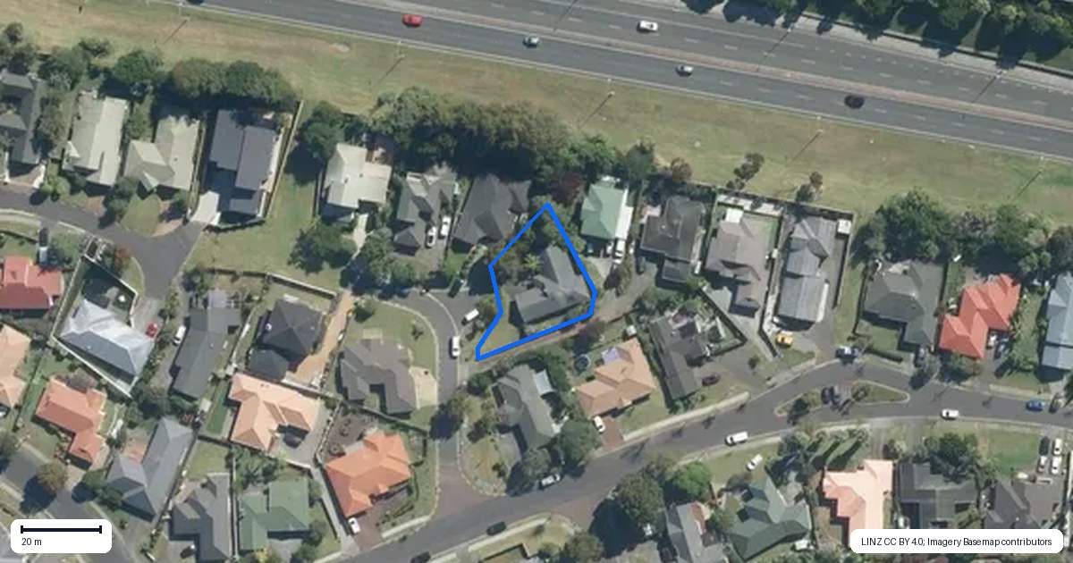 Property context map for 7 Northern Rata Place, Albany, Auckland