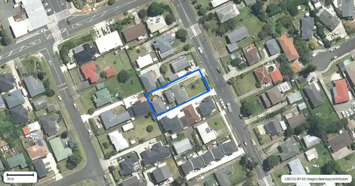 Property context map for 42 Rimu Road, Manurewa, Auckland
