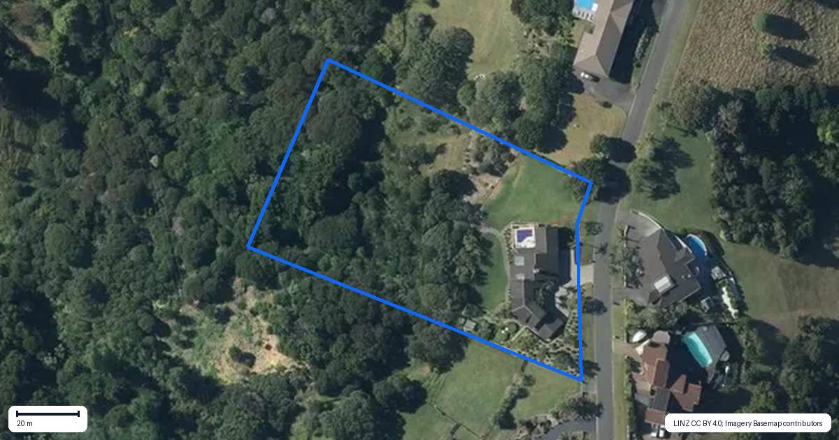 Property context map for 9 Kotare Place, Sandspit, Warkworth