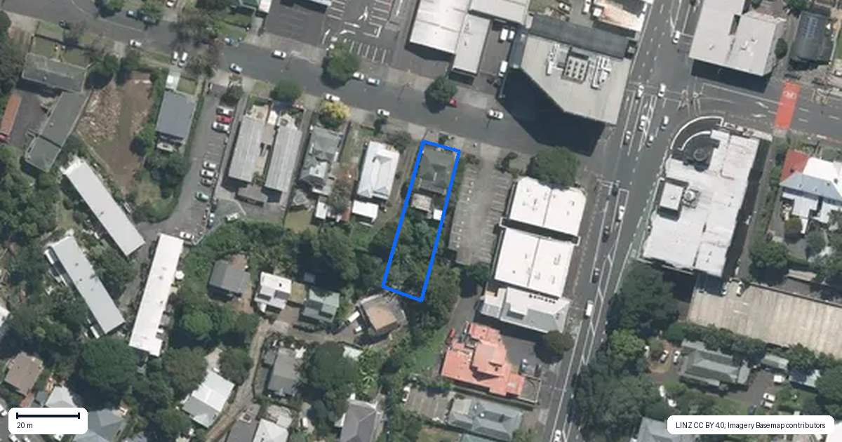 Property context map for 2 George Street, Mount Eden, Auckland