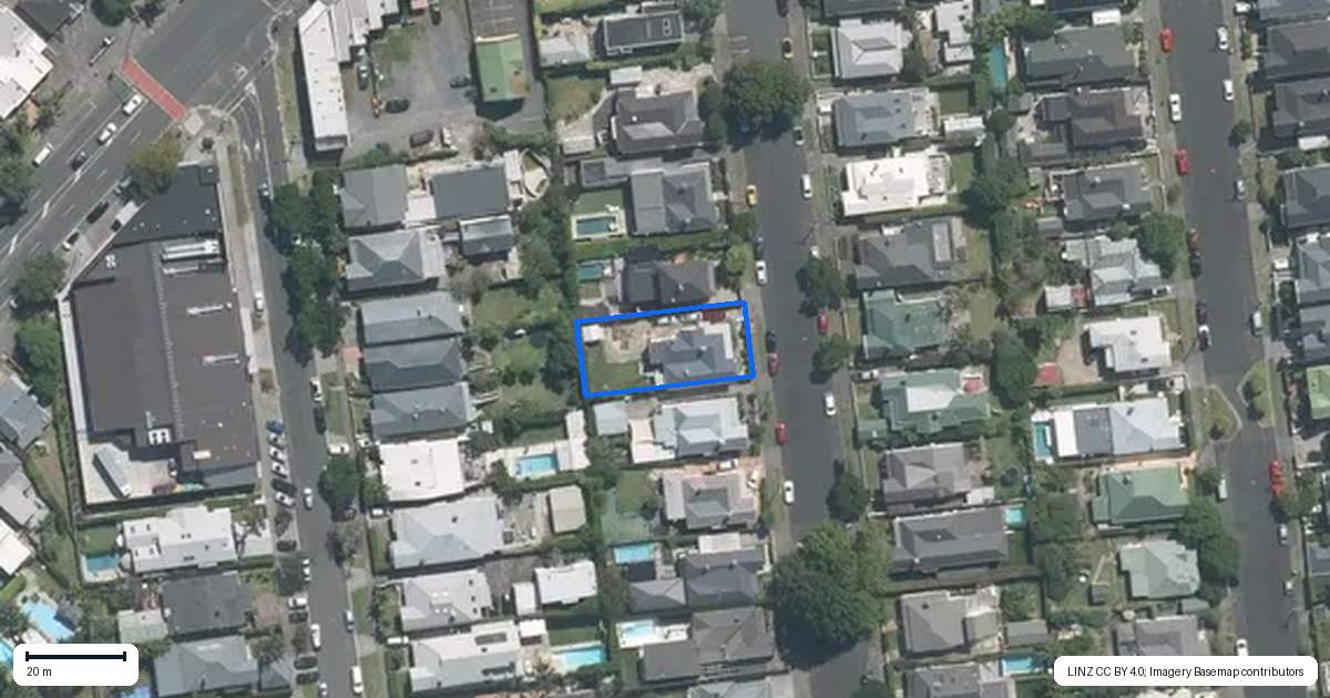 Property context map for 9 Albany Road, Ponsonby, Auckland