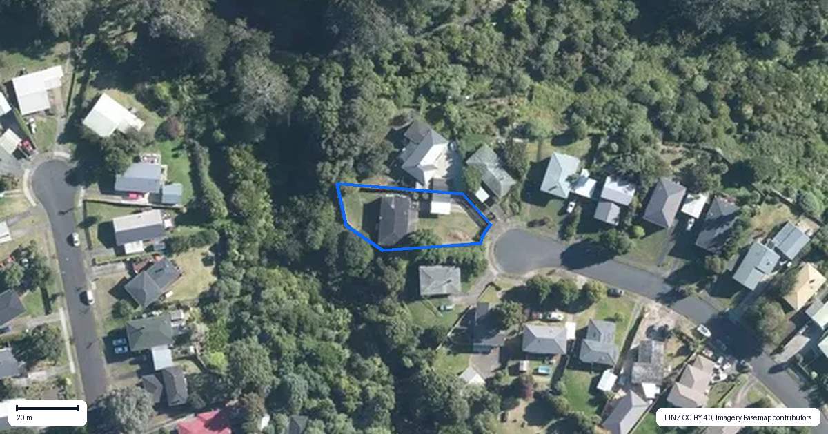 Property context map for 51 Totara Street, Waiuku